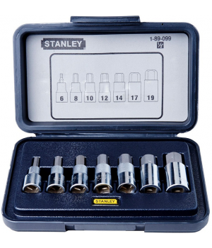 ĐẦU TUÝP BỘ  1/2 INCH VÍT LỤC GIÁC 7 CHI TIẾT STANLEY 89-099-1