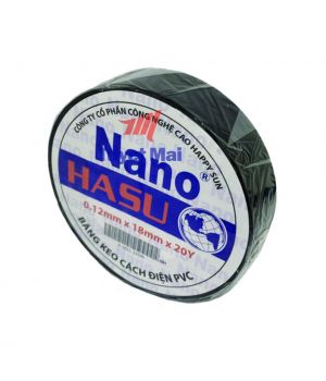 BĂNG KEO CÁCH ĐIỆN NANO HASU 0.12X18X10Y 10 cuộn