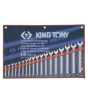 BỘ CỜ LÊ VÒNG MIỆNG 18 CHI TIẾT KINGTONY 1218MR01 6-24MM