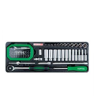BỘ TUÝP 1/4 INCH 66 CHI TIẾT TOPTUL GCAT6601