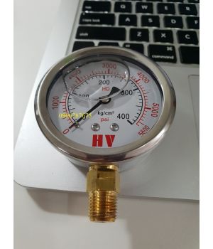 ĐỒNG HỒ ĐO ÁP SUẤT CÓ DẦU HIỆU HV MẶT 63MM