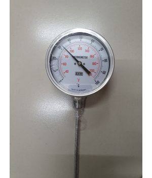 ĐỒNG HỒ ĐO NHIỆT ĐỘ CHÂN ĐỨNG WIKA MẶT 100