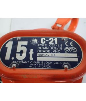PÁ LĂNG XÍCH KÉO TAY ELEPHANT C21 1 TẤN 5M