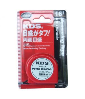 THƯỚC CUỐN THÉP HỆ INCH - IN 2 MẶT 5M KDS PZX150YME MẦU ĐỎ