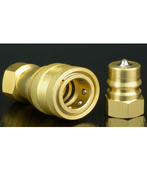 KHỚP NỐI NHANH THỦY LỰC 1.1/4 INCH BẰNG ĐỒNG THAU