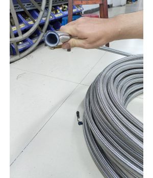 ỐNG TEFLON BỌC LƯỚI INOX 3/16 INCH - 5MM DÀI 100M