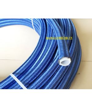 ỐNG TEFLON BỌC INOX BỌC VẢI CÁCH NHIỆT 1/4 INCH, 6MM DÀI 100M 