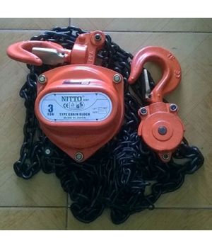 PA LĂNG XÍCH KÉO TAY NITTO 3 TẤN 3M