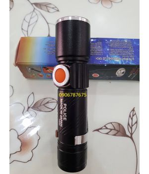 ĐÈN PIN SẠC BẰNG USB SIÊU SÁNG POLICE H352