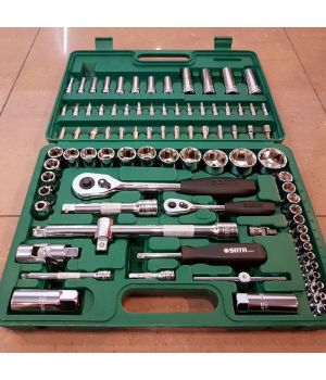 BỘ ĐẦU TUÝP 86 CHI TIẾT 1/4 INCH VÀ 1/2 INCH SATA 09013