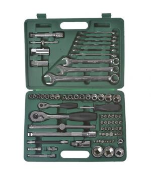 BỘ TUÝP 76 CHI TIẾT 1/4 INCH VÀ 1/2 INCH SATA 09519 