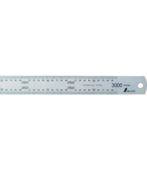 THƯỚC LÁ INOX MẠ NHŨ BẠC 3M SHINWA 13072