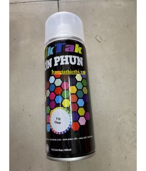 SƠN PHUN ACRYLIC MÀU TRẮNG TIKTAK T200 400ML