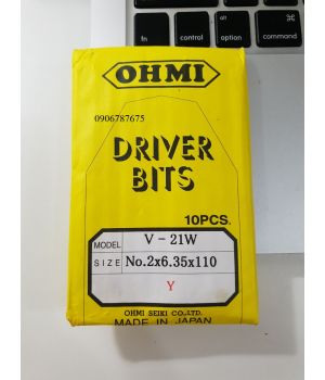 MŨI VÍT 2 ĐẦU OHMI NHẬT BÀN V-21W 110MM